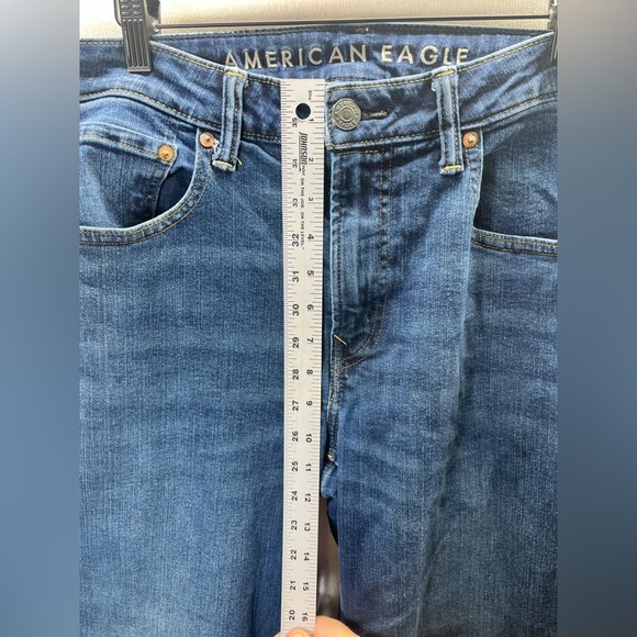American Eagle Airflex Original Bootcut Jeans Mens 34/36 Denim Blue Stretch 2405 - Picture 6 of 11